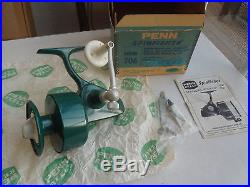Early Green Penn 706 Manual Retrieve Spinning Reel Combo