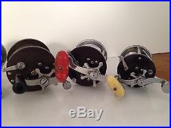 Estate Lot of 8 Vintage PENN Fishing Reels Collectible Lot
