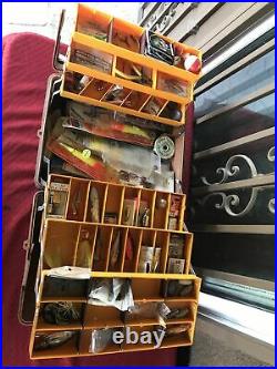 Fenwick Model 5.6 Fishing Tackle Box With Lots Of Stuff Inside