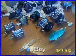 Fishing Reels a Group of 15 Vintage Fishing Reel's Bache Brown, Penn, Imperial