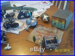 Fishing Reels a Group of 15 Vintage Fishing Reel's Bache Brown, Penn, Imperial