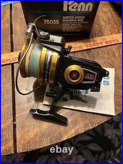 Fishing Vtg Penn 750 SS Skirted Spool Spinning Reel + Box +Papers + Tools