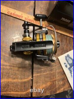 Fishing Vtg Penn 750 SS Skirted Spool Spinning Reel + Box +Papers + Tools