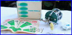Green Penn Peer 209 Level Wind Saltwater Fishing reel nice in box + Rod clamp