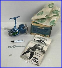 LNIB Mint Vintage Penn 720 Spinning Reel Box Manual Tool Lubricant Fishing