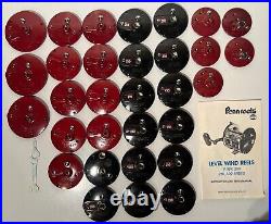 Large Lot 33 PENN Reels Level Wind Reels No. 9, 209, 210, 309 Series Vintage