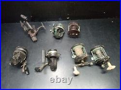 Lot 7 Vintage Parts Only Fishing Reels Reel Penn No. 77 Ocean City 985 Rx2000