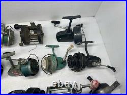 Lot Of 22 Vintage Fishing Reels Gamefisher, Smash, Penn Delmar, Spinster, Ocean