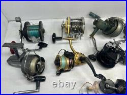 Lot Of 22 Vintage Fishing Reels Gamefisher, Smash, Penn Delmar, Spinster, Ocean