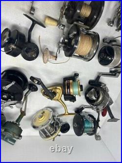 Lot Of 22 Vintage Fishing Reels Gamefisher, Smash, Penn Delmar, Spinster, Ocean