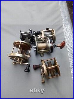 Lot Of 5 Vintage Fishing Reels