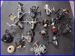 Lot of 16 Daiwa Spinning Reels Penn zebco sportfisher silstar south bend PARTS