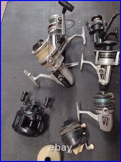 Lot of 16 Daiwa Spinning Reels Penn zebco sportfisher silstar south bend PARTS