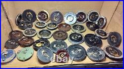 Lot of 33 Vintage Ocean City Horrocks Penn Fishing Reel Parts Left Side Plates