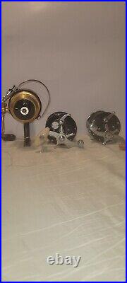 Lot of 3 vintage fishing reels 1 penn 160- 1 Penn 710 -1 ocean city 981