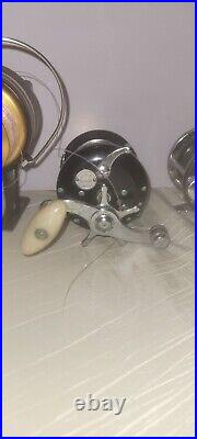 Lot of 3 vintage fishing reels 1 penn 160- 1 Penn 710 -1 ocean city 981