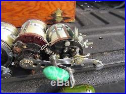 Lot of 5 Vintage Penn Deep Sea Fishing Reels USA NO. 500, 350, 259, 146 & 200