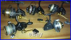 Lot of 5 Vintage Penn Spinning Reel 712 714z 722z USED CONDITION
