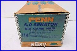 Mint Penn 6/0 Senator Big Game Reel 114, In The Box, Vintage, Free Ship