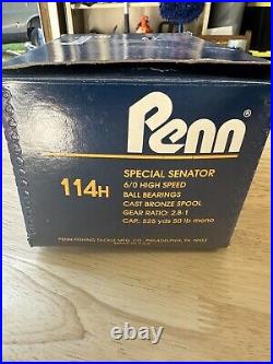 Mint Penn left handed 114H 6/0 Senator With Instructions New