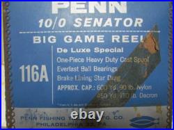 Moroco Penn Senator 116A 10/0 Big Game Reel Vintage