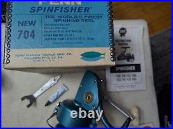 NEVER USED PENN (704) SPINFISHER with Box & Paperwork/Collector's Grade