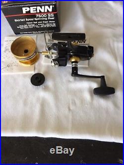NEW Vintage Penn 7500SS Spinfisher Heavy Duty Saltwater Spinning Reel USA