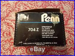 NEW Vintage Penn Z Series 704Z Spinfisher With Original Box All Metal Reel