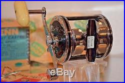 Nos Old Vintage Fishing Rod Reel Penn 259m Long Beach Collectible Display Lure