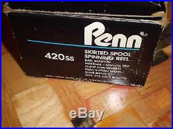 NOS Vintage Penn 420SS Ultra Light Spinning Reel made in USA