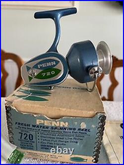 New Old Stock Penn 720 -absolute MINT-box-wrench-lube-paper