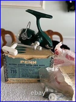 New Old Stock Unused In Original Box Penn 716 Green Absolute Mint Condition