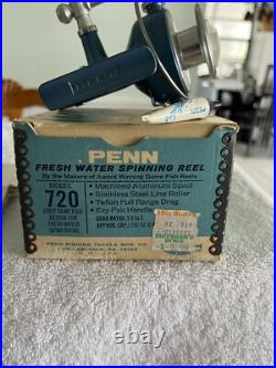 New Old Stock With Original Receipt Penn 720 With Box /paper/lube/wrench