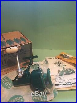 New Penn Vintage 711 Green Spinfisher Reel USA