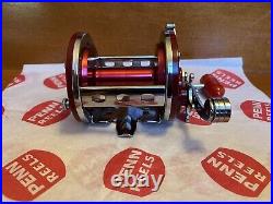 New Penn Vintage JigMaster 500S Fishing Reel with Red Handle Knob USA