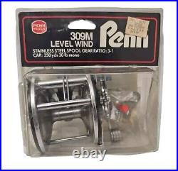 New Vintage PENN Conventional Level Wind Reel 309M Black