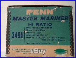 New Vintage Penn Master Mariner 349HC Reel NIB See pics rare unique fishing B