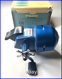 New Vintage Rare Penn 430 Closed Face Spinning Reel with Box & Paperwork