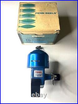 New Vintage Rare Penn 430 Closed Face Spinning Reel with Box & Paperwork