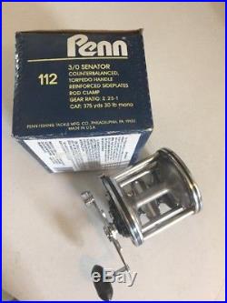 New penn Reels senator 112 3/0 Vintage reel Made In USA Withbox