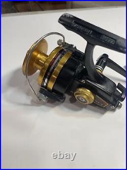 Nice/Early Black/Gold Penn #750SS Big Game Spin Reel Works Great