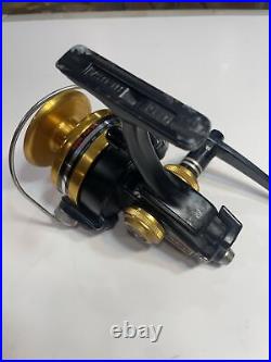 Nice/Early Black/Gold Penn #750SS Big Game Spin Reel Works Great