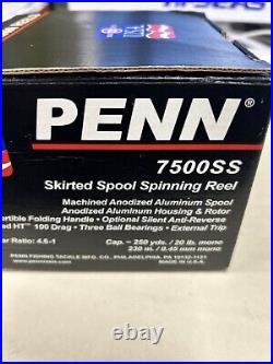 Nos Vintage Penn 7500SS Box/PaperWork Tough Find U. S. A