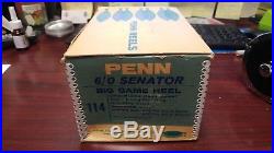 Old Vintage Penn 114 6/0 Senator Saltwater Fishing Reel in Original Box with Tools