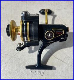 PENN 4400 SS HIGH SPEED GRAPHITE SPINNING REEL VINTAGE Gold Black Works Great