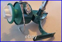 PENN 713 Spinning Reel. Greenie Box, Papers, Washer and Lube. EX COND. USA