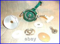 PENN 714 SPINFISHER SPINNING FISHING REEL 1960's GREENIE EXCELLENT CLEAN