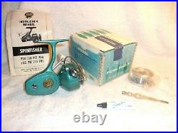 PENN 722 SPINFISHER SPINNING FISHING REEL GREENIE NEW IN BOX with ORIGINAL EXTRAS
