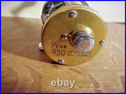 PENN 930 Levelmatic Ball Bearings VINTAGE BAIT CASTING FISHING REEL