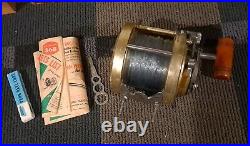 PENN INTERNATIONAL 50 vintage big game fishing reel \uD83C\uDFA3 box with extras tournament